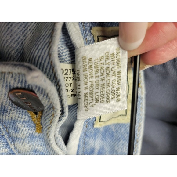 LL Bean Men's Light Wash Distressed Jeans Straight Leg 38 29 - Picture 14 of 15